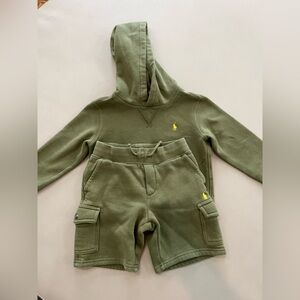 Ralph Lauren Kids Olive Green Jogger Set